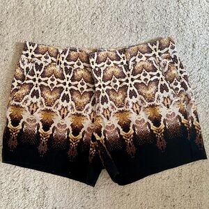 Snake Print Shorts
